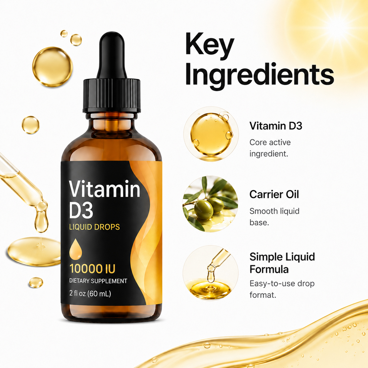 Vitamin D3 Liquid Drops 4