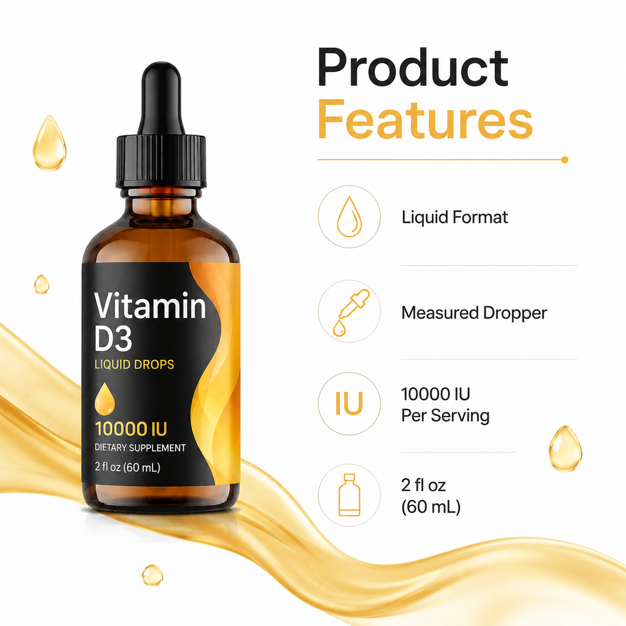 Vitamin D3 Liquid Drops 5