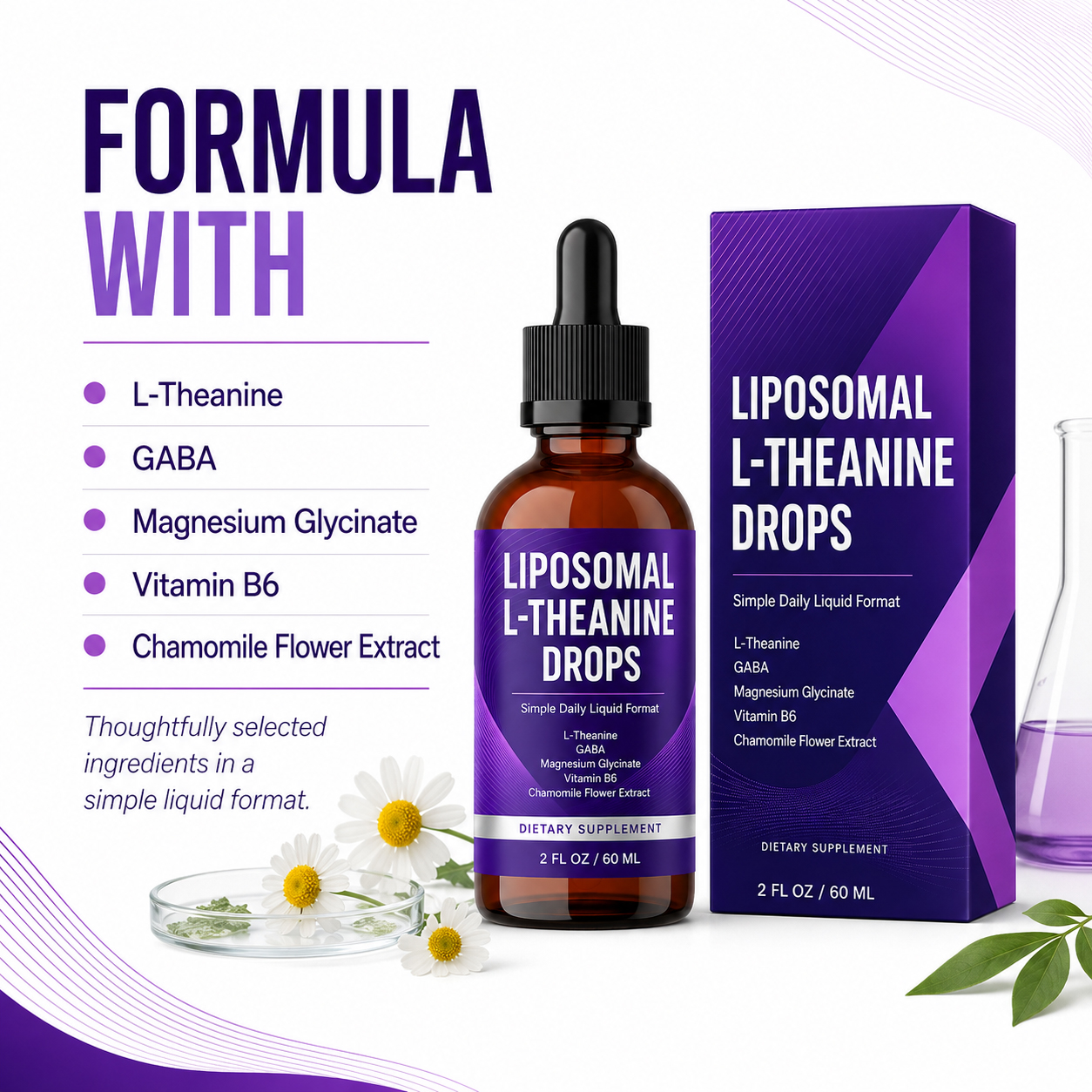 L-Theanine Complex Liquid Drops