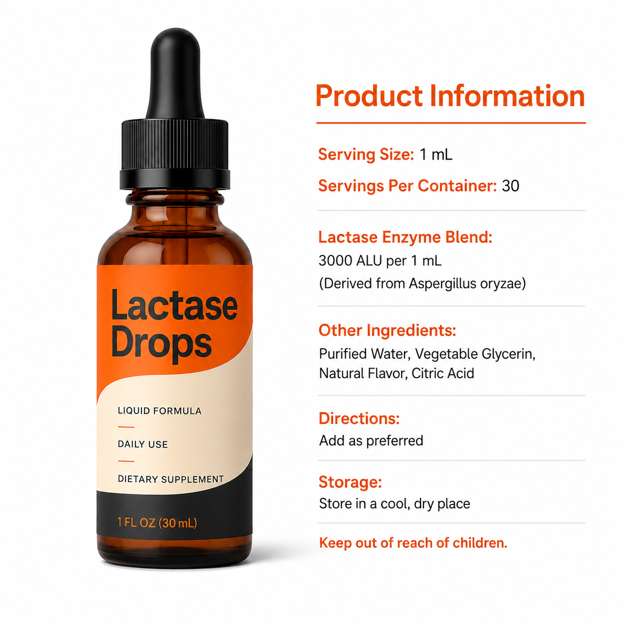 Lactase Enzyme Drops 2