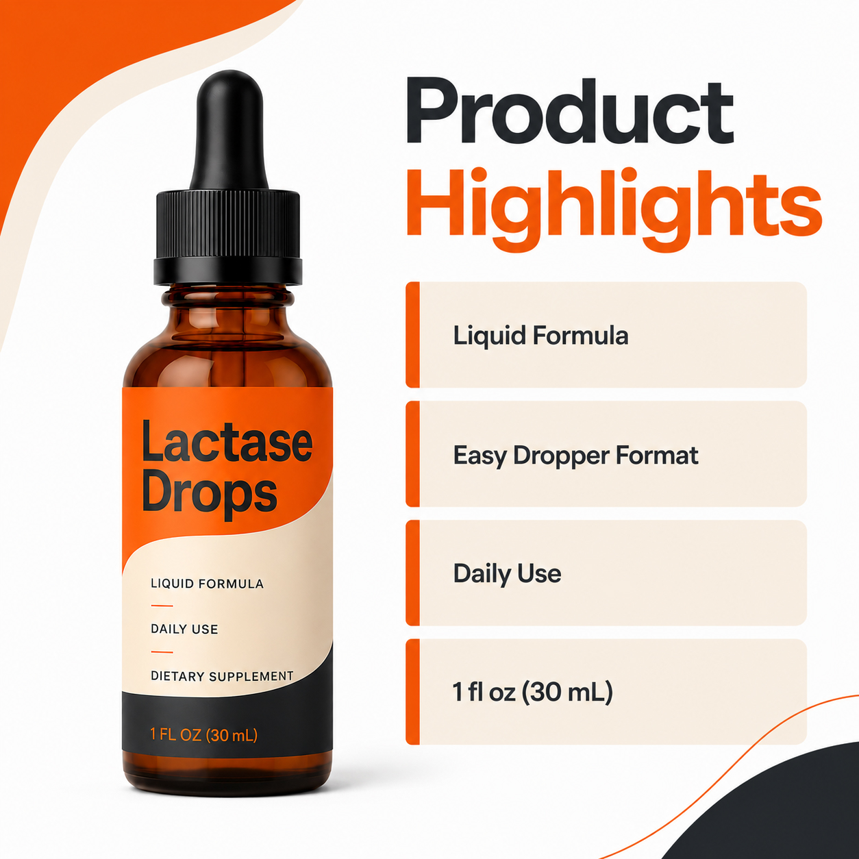 Lactase Enzyme Drops 3