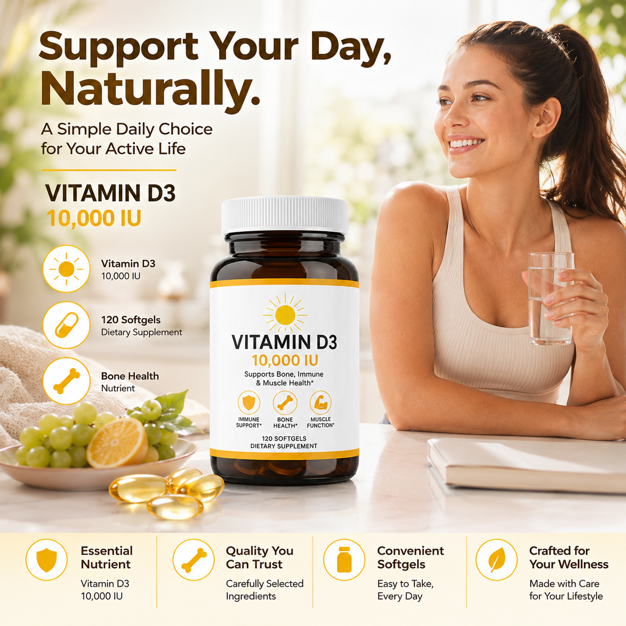 Vitamin D3 Softgels