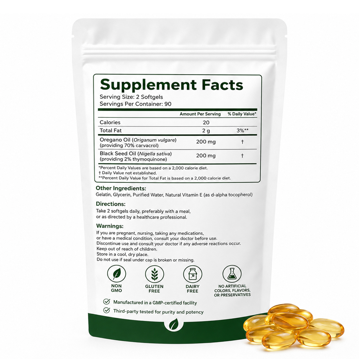 Oil of Oregano Softgels 4