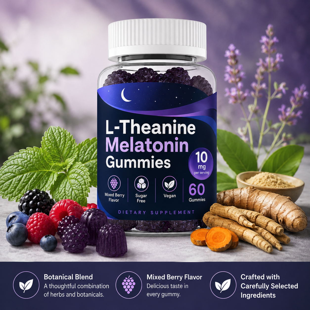 L-Theanine Melatonin Gummies 3