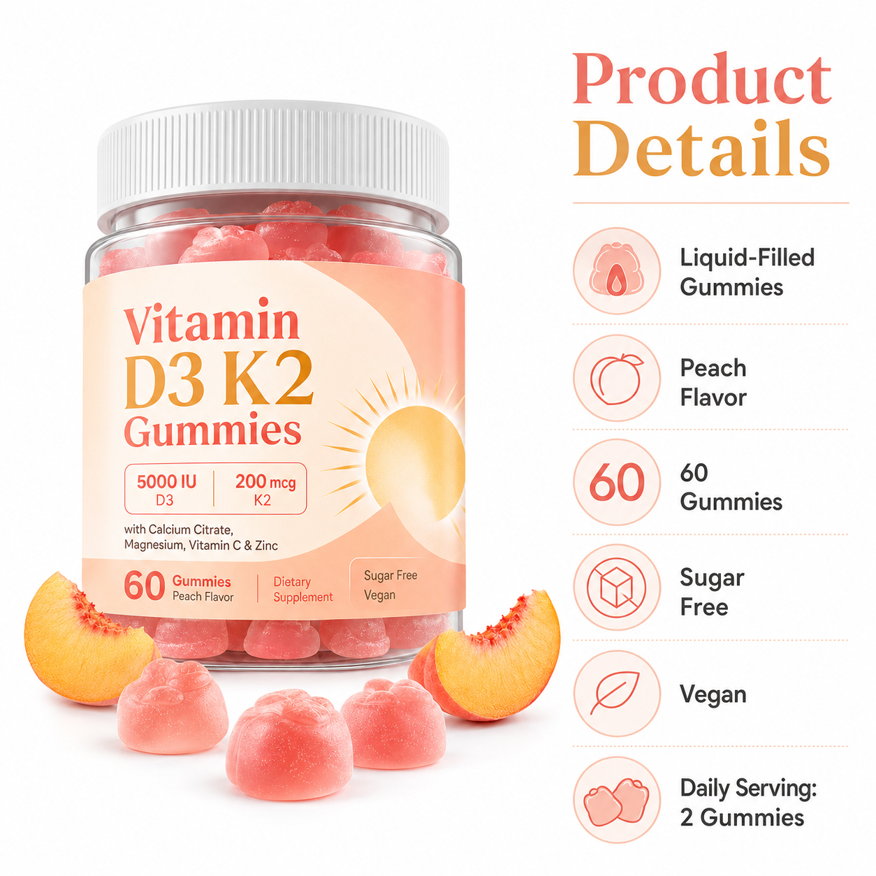 Vitamin D3 K2 Gummies 3