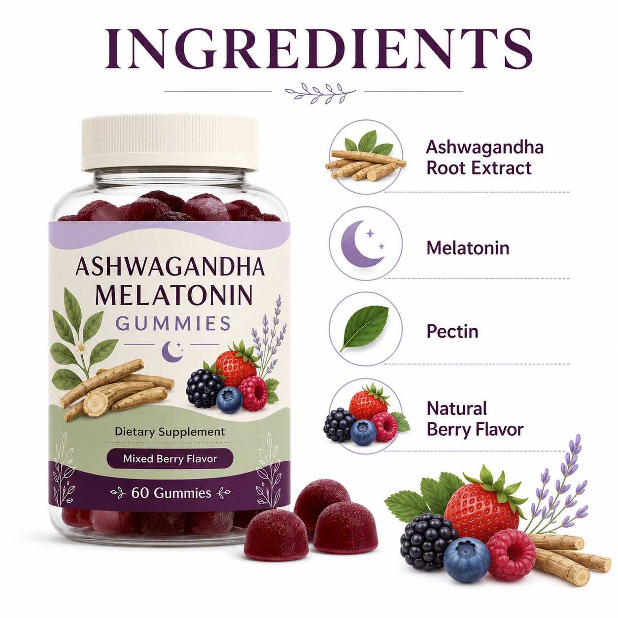 Ashwagandha Melatonin Gummies 5