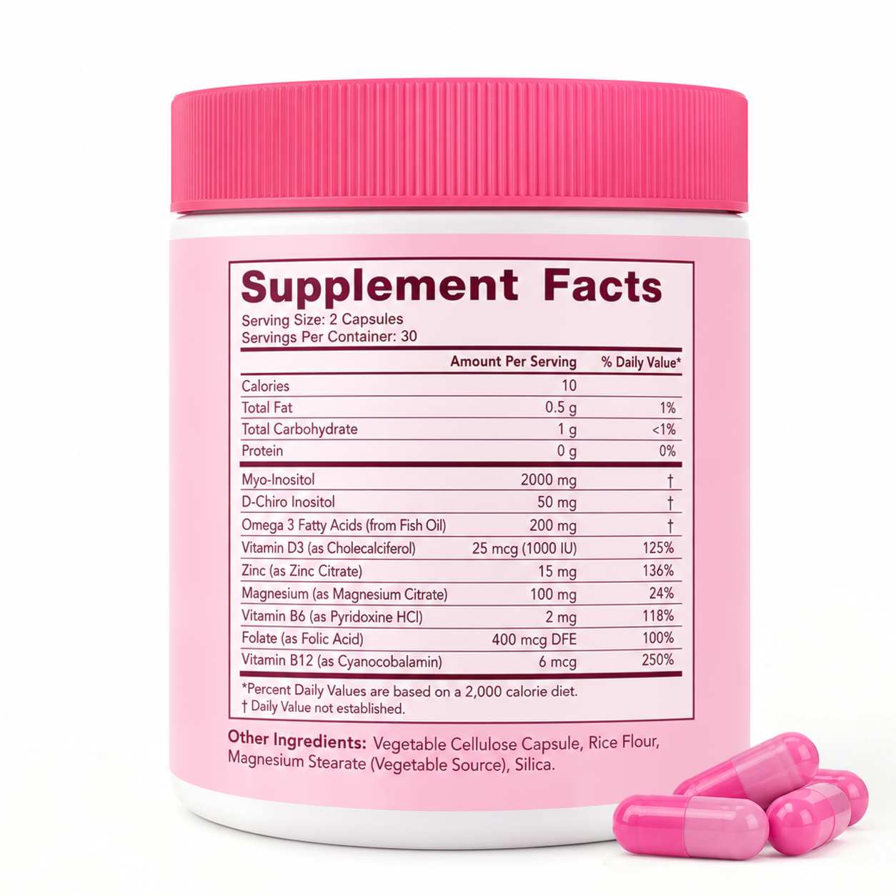 Myo-Inositol & D-Chiro Inositol Supplement for Women 3