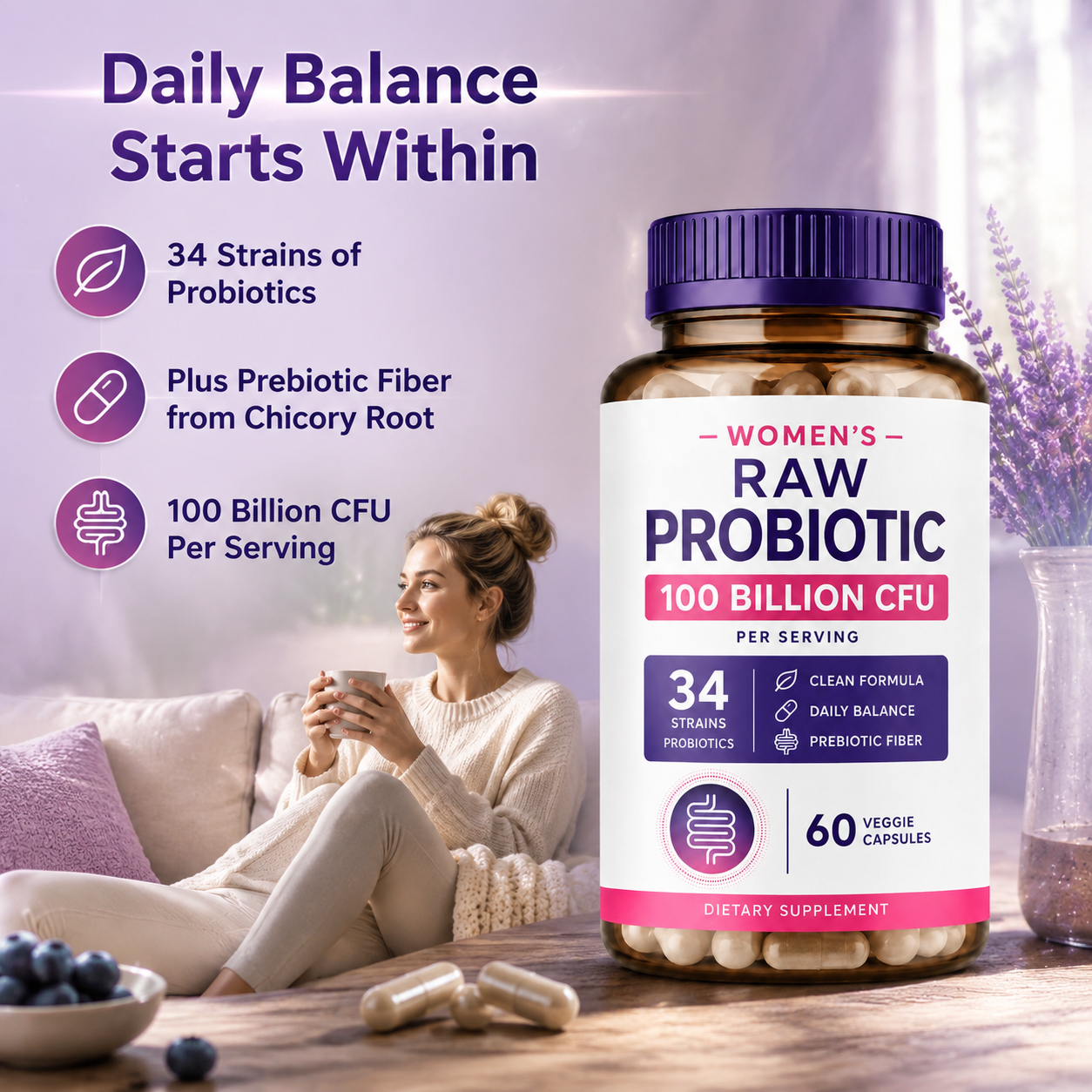 Women’s Probiotic 100 Billion CFU