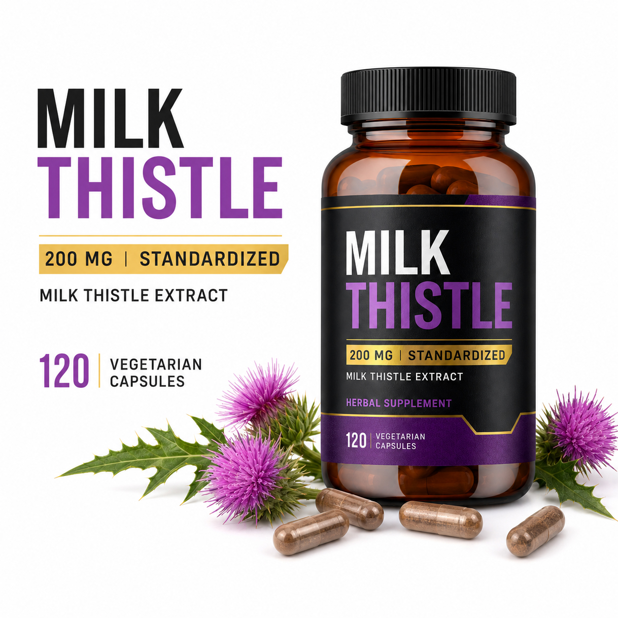 Milk Thistle Extract Capsules 3
