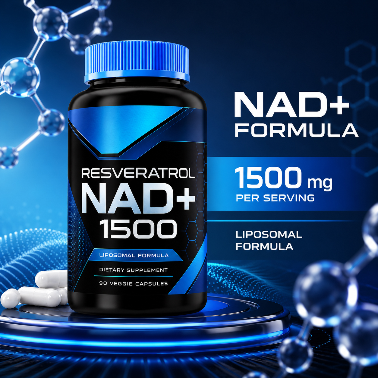NAD+ & Trans-Resveratrol Capsules 3