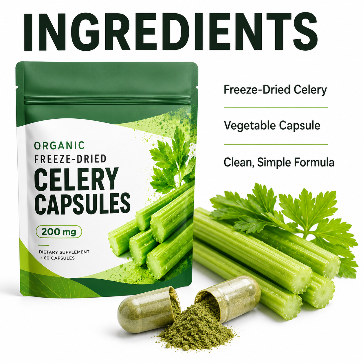 Freeze-Dried Celery Capsules 3