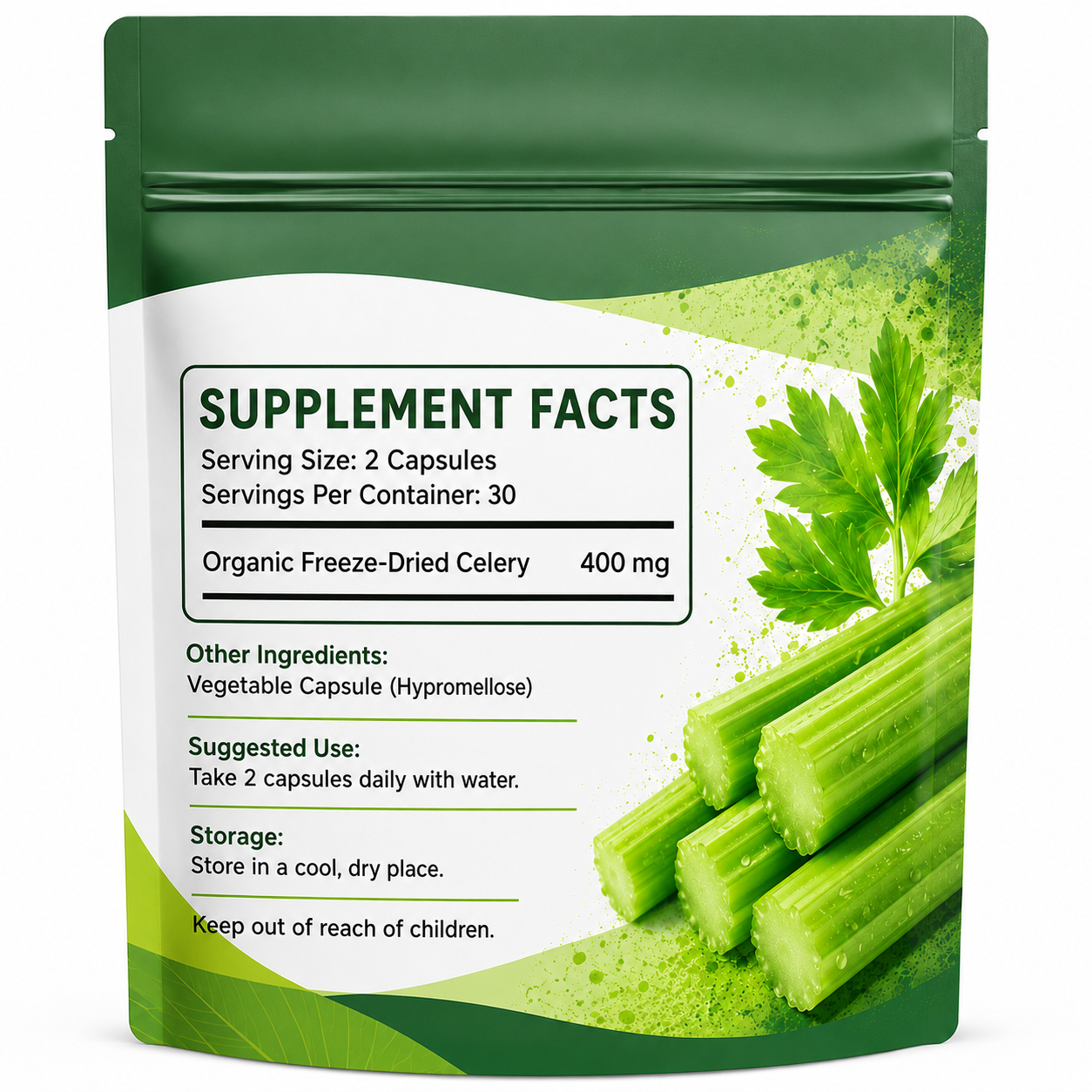 Freeze-Dried Celery Capsules 4
