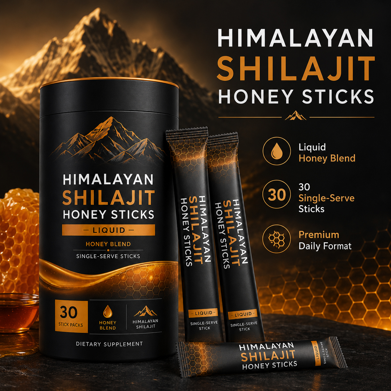 Himalayan Shilajit Honey Sticks