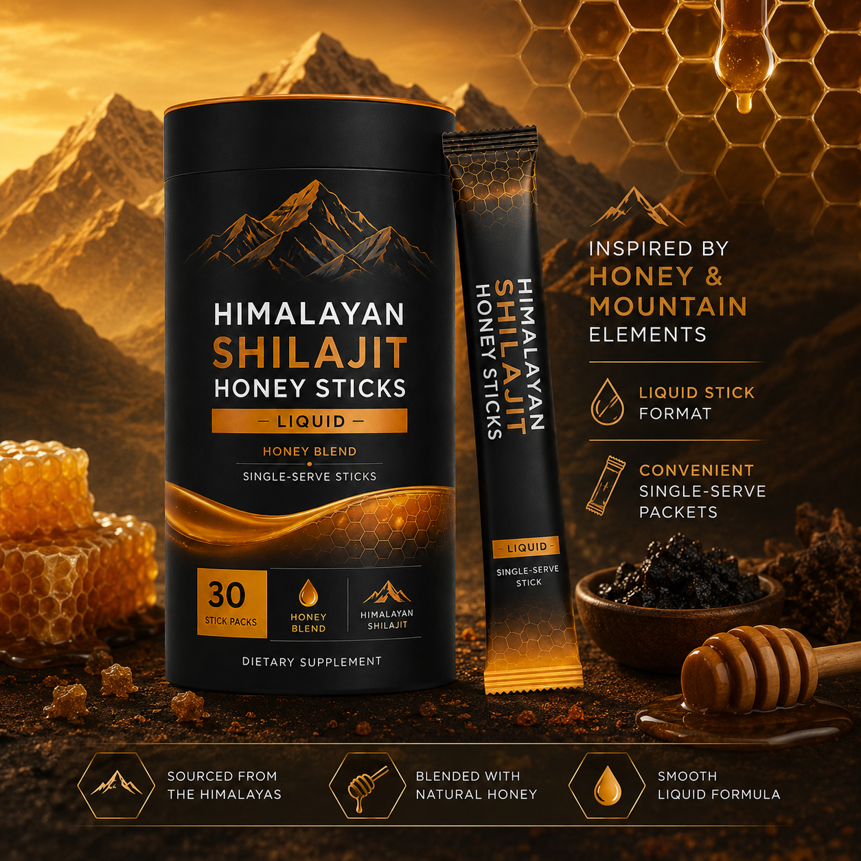 Himalayan Shilajit Honey Sticks 5