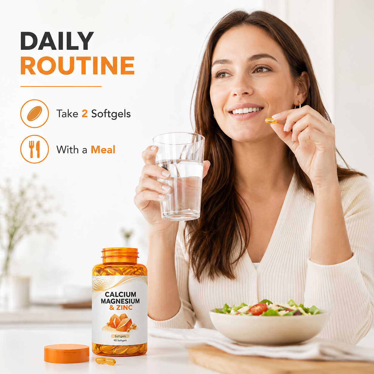 Calcium Magnesium Zinc Softgels 4