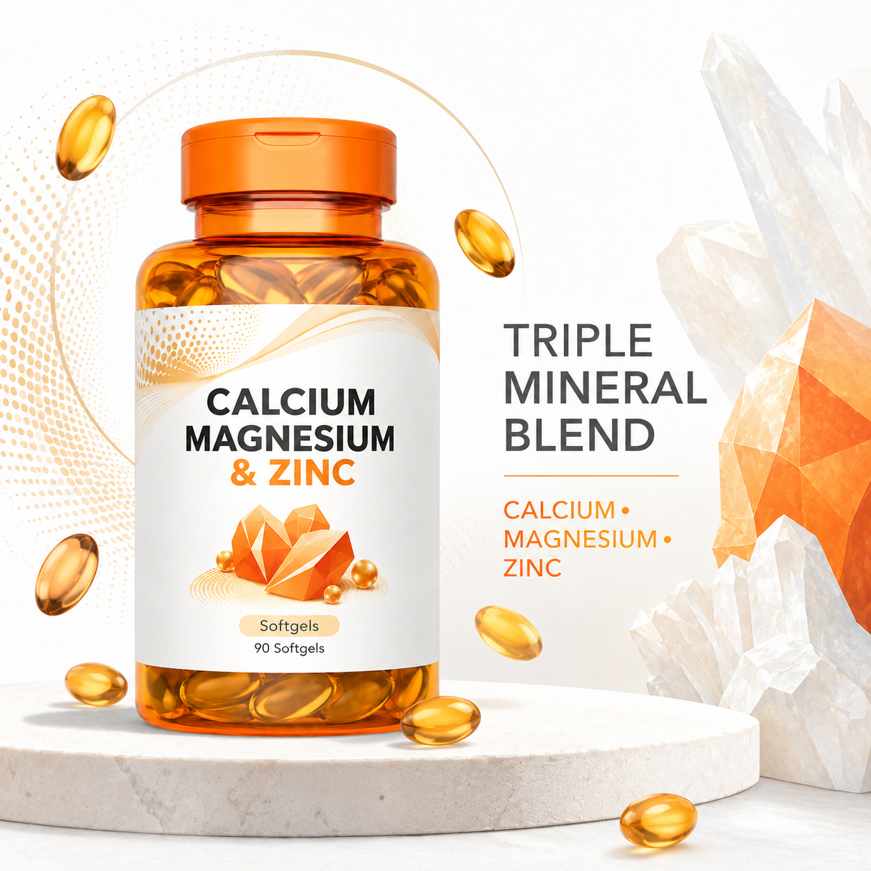 Calcium Magnesium Zinc Softgels 5