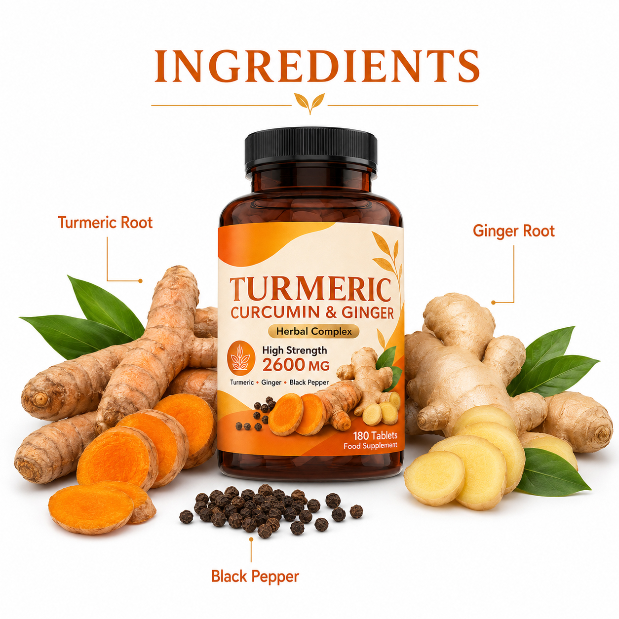 Turmeric Curcumin & Ginger Herbal Complex 3