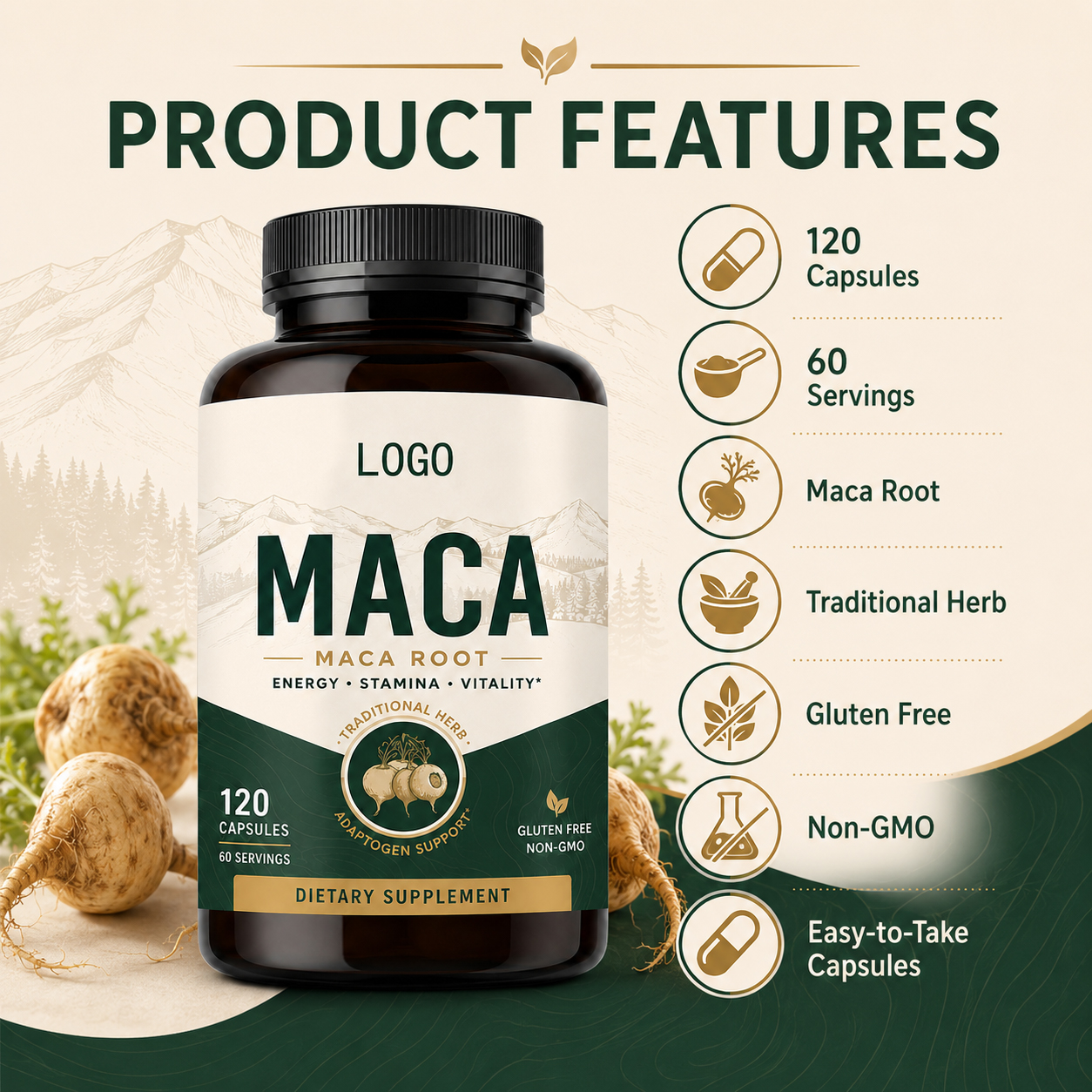 Maca Root Capsules 2
