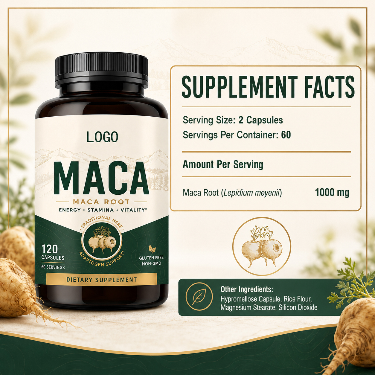 Maca Root Capsules 3