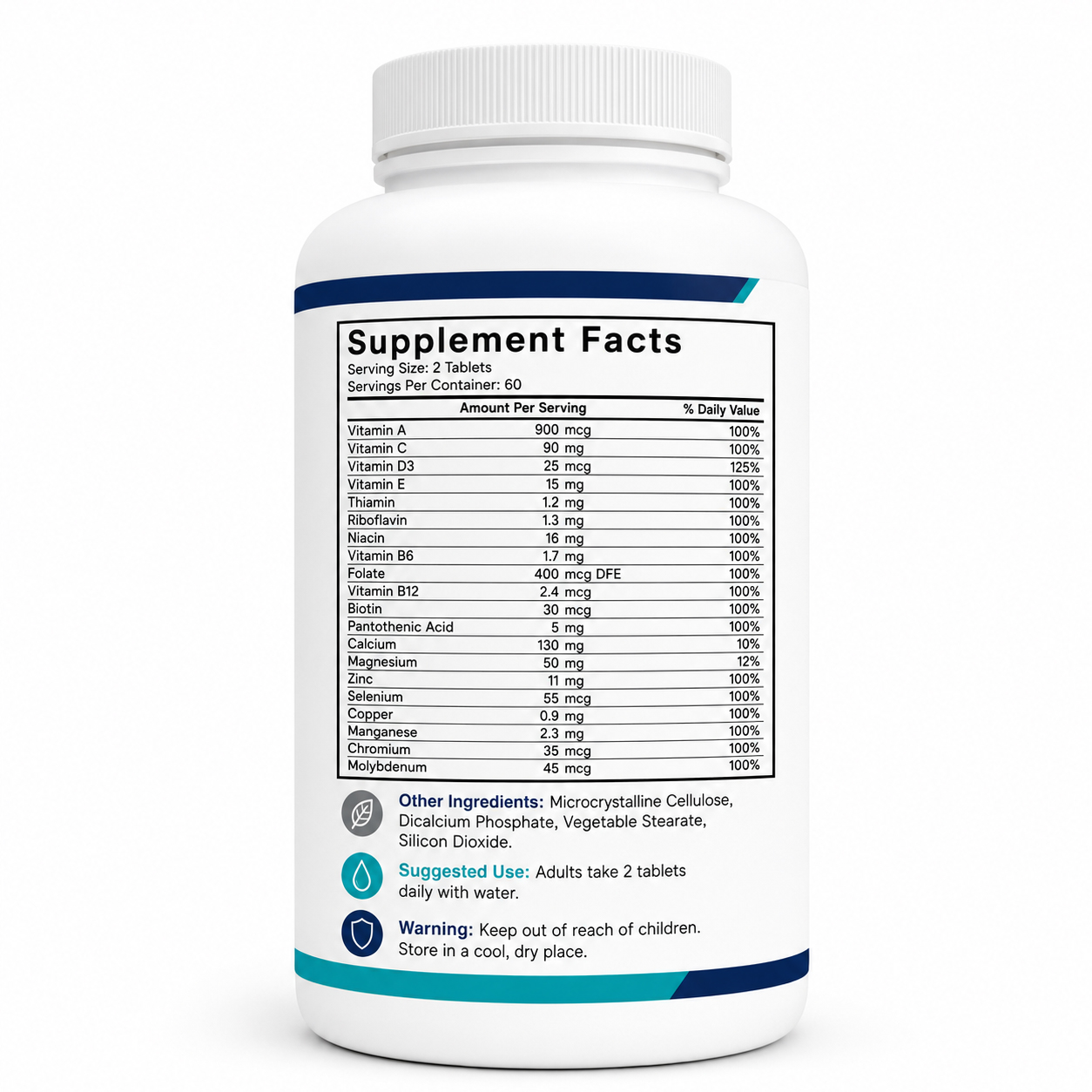 Private Label Men’s Multivitamin Tablets