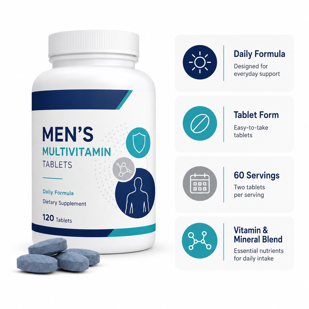 Private Label Men’s Multivitamin Tablets 4