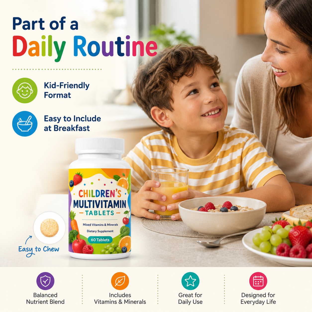 Private Label Children’s Multivitamin Chewable Tablets 2