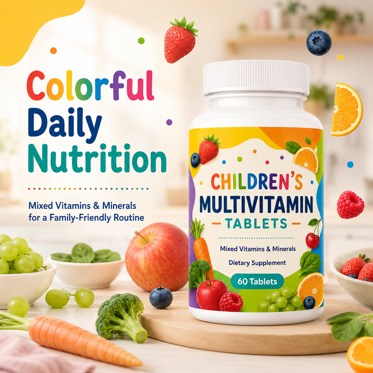 Private Label Children’s Multivitamin Chewable Tablets 4
