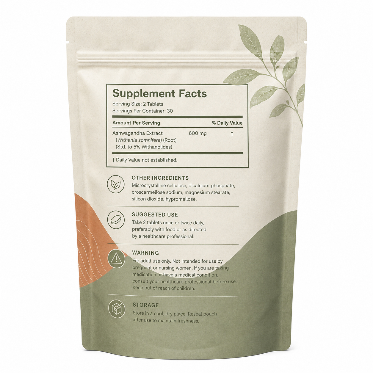 Private Label Ashwagandha Tablets