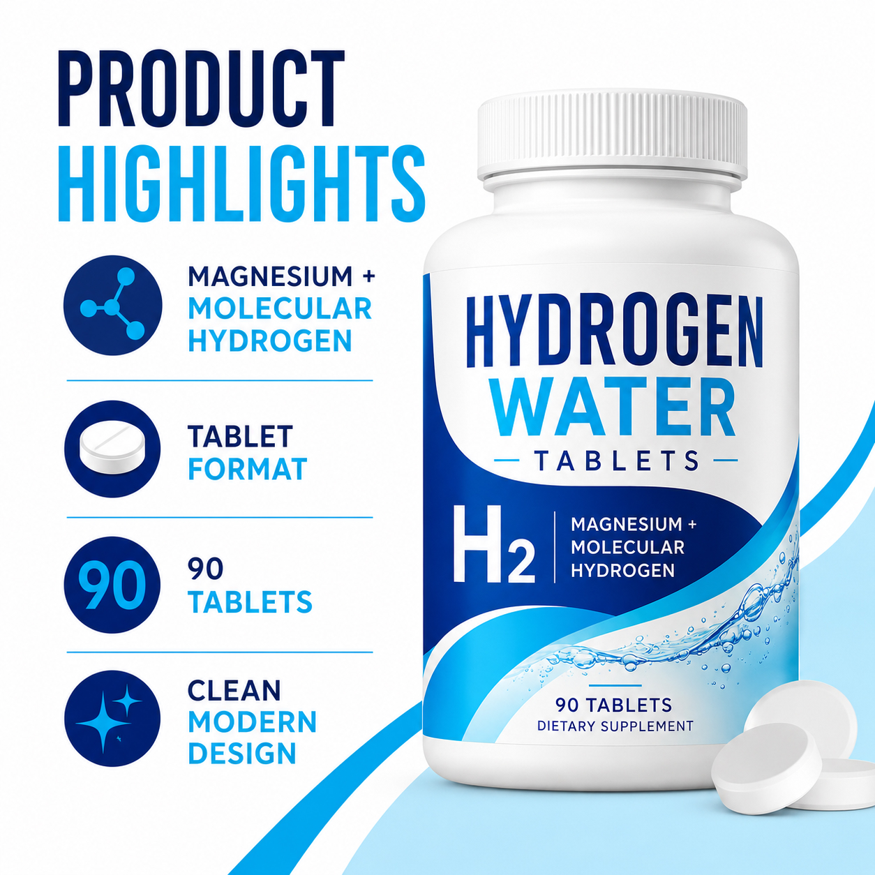 Hydrogen Water Tablets with Magnesium 2
