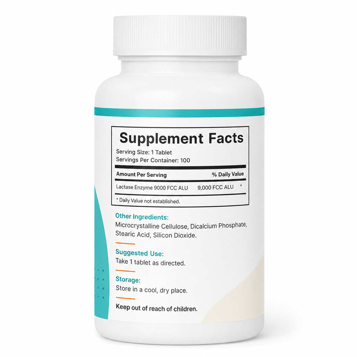 Lactase Enzyme Tablets 9000 FCC 3