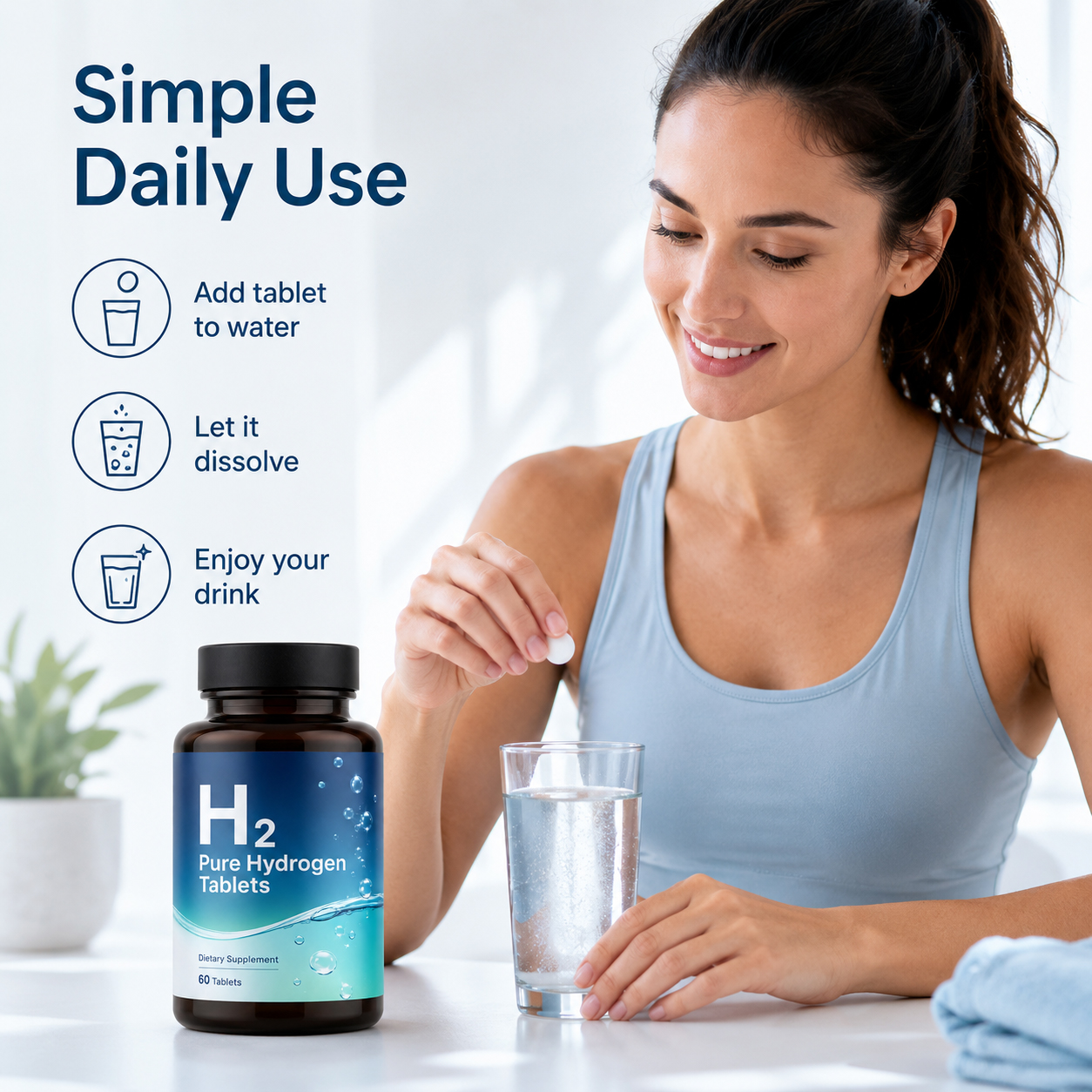 Molecular Hydrogen Tablets for Water 2